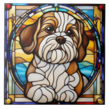 Süße Shih Tzu Dekorative Keramikfliese