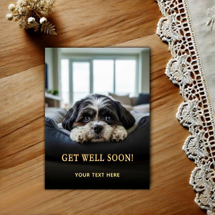 Süße Shih Tzu Gute Besserung Postkarte