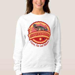 Süße Sistersaurus Dino Mädchen Schwester Lustiges Sweatshirt