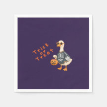 Süße Skelett-Ente Halloween-Party