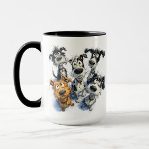Süße skurrile Hunde Tasse