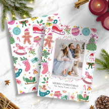 Süße skurrile Kritzeleien Weihnachten