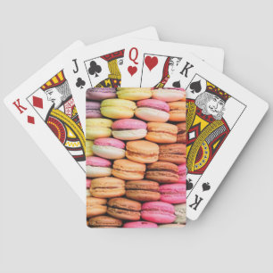Süße skurrile Macarons Spielkarten