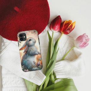 Süße skurrile Wasserfarbe-Hasen-Blumen Case-Mate iPhone Hülle