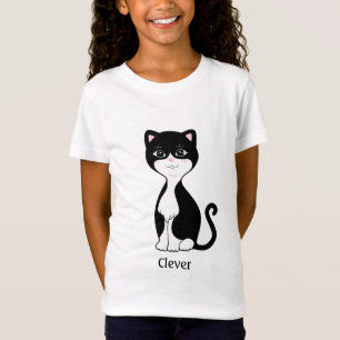 Süße Smoking-Katze Cartoon T-Shirt