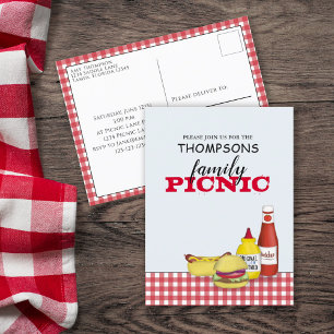 Süße Sommer-Picknick-Trend-Cookout-Laune Postkarte