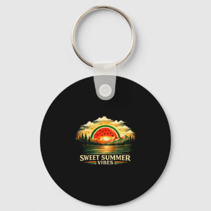 Süße Sommer Stimmung Wassermelone Sonnenuntergang Schlüsselanhänger