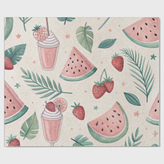 Süße Sommer-Verpackungspapier Geschenkpapier