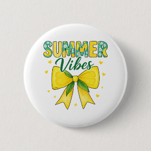 Süße Sommer-Vibes Zitrone und Gänseblümchen-Schlei Button