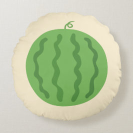 Süße Sommer-Wassermelone-Doppelseitige-Runde-Kisse Rundes Kissen
