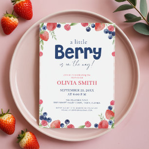 Süße Sommerfrucht-Beeren-Baby-Party Einladung
