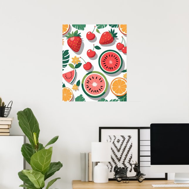 Süße Sommerfrüchte Poster (Heimbüro)