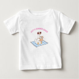 Süße Sommergans Strand Cartoon Baby T-shirt