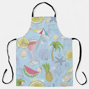 Süße Sommerillustrationsmuster mit Wassermelone, Schürze