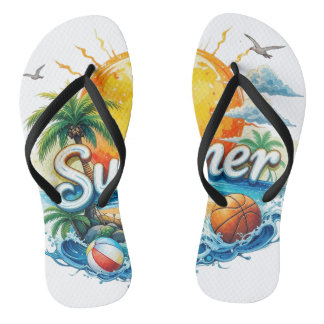 Süße Sommerzeit - Süße Wassermelonen Sommer Vibes Flip Flops