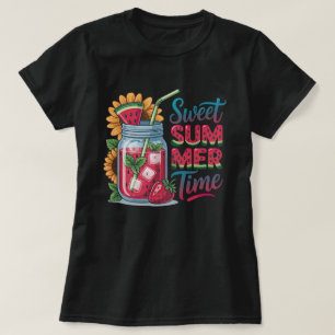 Süße Sommerzeit Wassermelonen Getränk T-Shirt Erfr