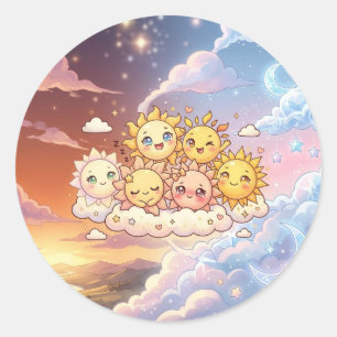 Süße Sonnenfreunde Sticker