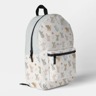 Süße Sphynx-Katze Muster Personalisiertes Monogram Bedruckter Rucksack