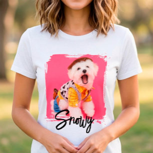 Süße spielerische Schrift-Typografie Name und Haus T-Shirt