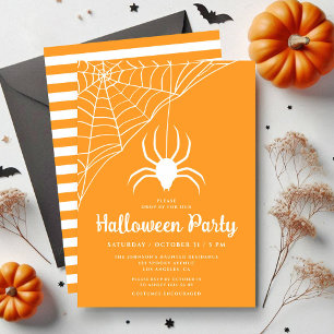 Süße Spinne Halloween-Party-Einladung Einladung