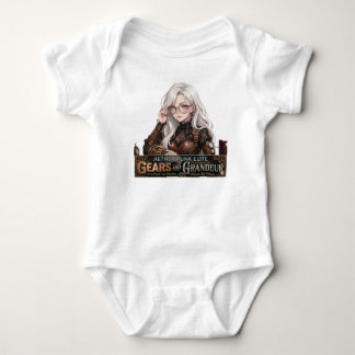 Süße Steampunk-Anime-Mädchen-Kunst für Kinder und Baby Strampler