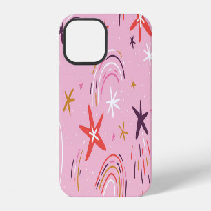Süße Sterne Regenbogen Rosa Muster iPhone 12 Hülle