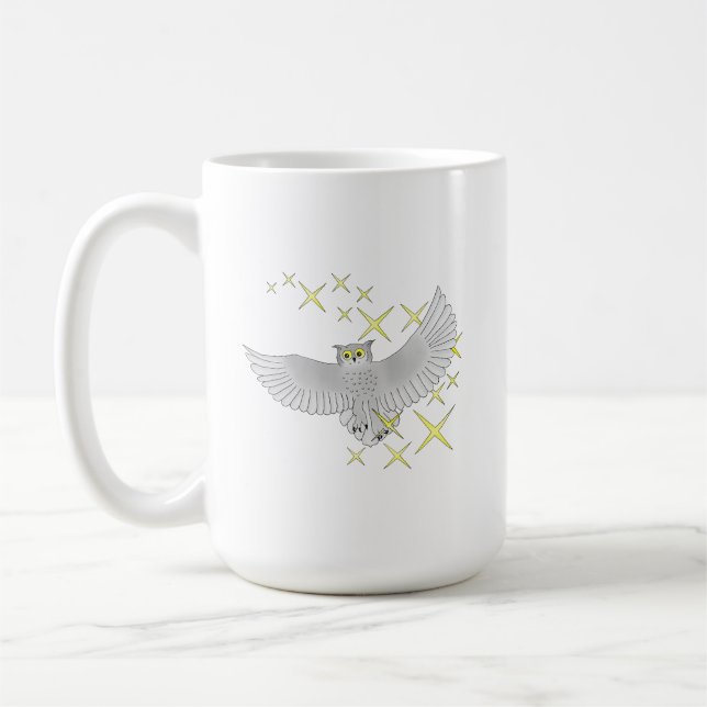 Süße Sterneneule-Kunst Kaffeetasse (Links)