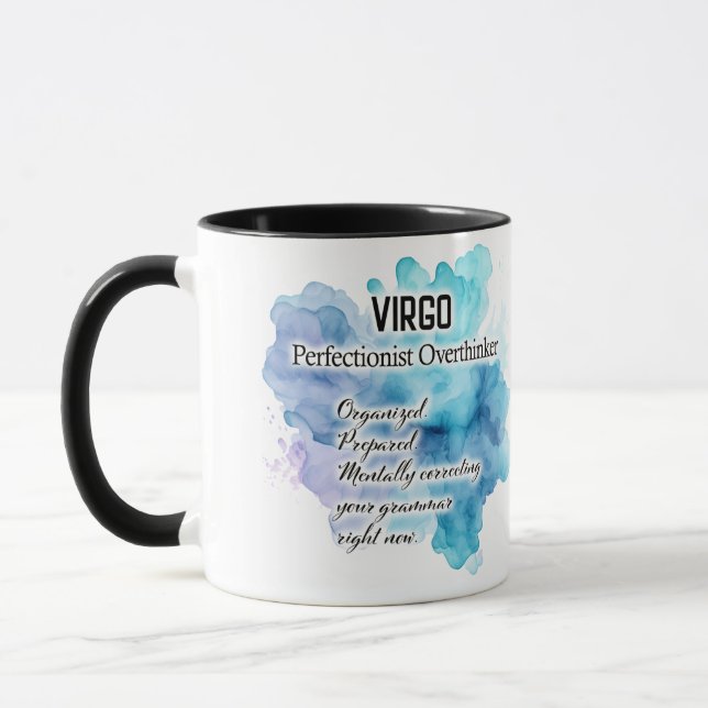 Süße Sternzeichen-Eigenschaften / Jungfrau Wrap  Tasse (Links)