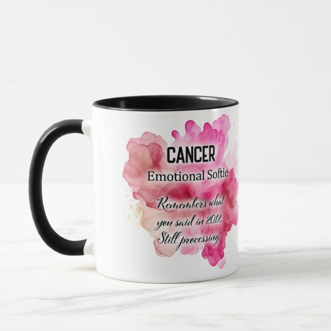 Süße Sternzeichen-Eigenschaften/ Krebs Wrap  Tasse (Links)