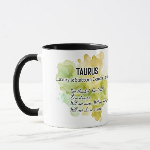Süße Sternzeichen-Eigenschaften/ Stier Wrap  Tasse