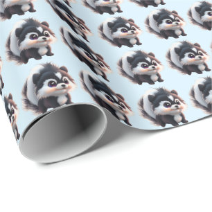 Süße Stinktier-Waldtiere Wald Freunde  Geschenkpapier