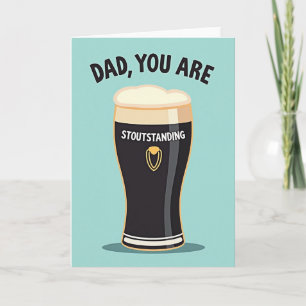 Süße Stout-Karte zum Vatertag Karte