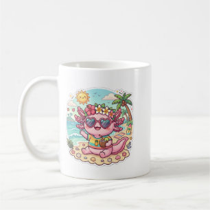 Süße Strand Axolotl Sommerurlaub Kaffeetasse