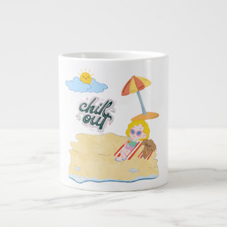 süße Strand Jumbo-Tasse