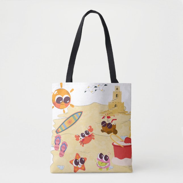 süße Strandfreunde Tasche (Vorderseite)