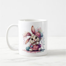 Süße Strickhase Tasse – Bezaubernder Garnliebhaber