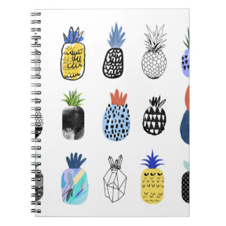 Süße strukturierte Ananas, Vintage-Sammlung. Notizblock
