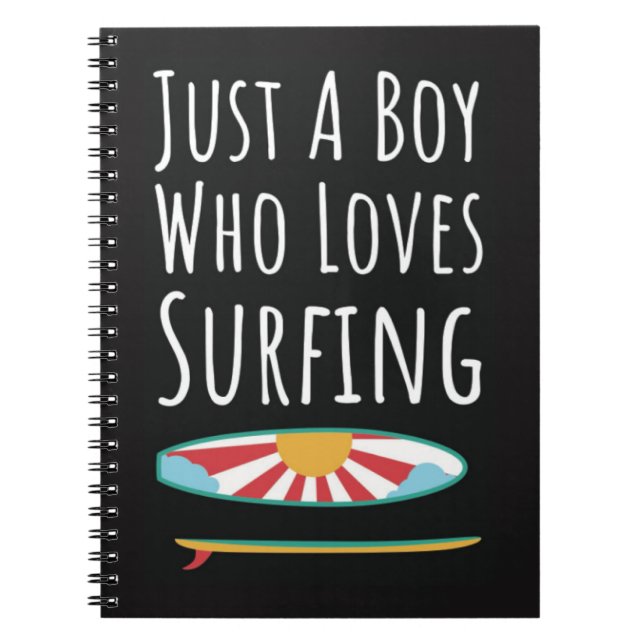 Süße Surfer-Geschenke für Babyboys Surfer-Kinder Notizblock (Vorderseite)