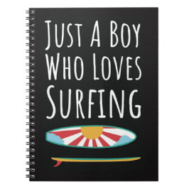 Süße Surfgutsche für Babyboys Surfer Kids Notizblock