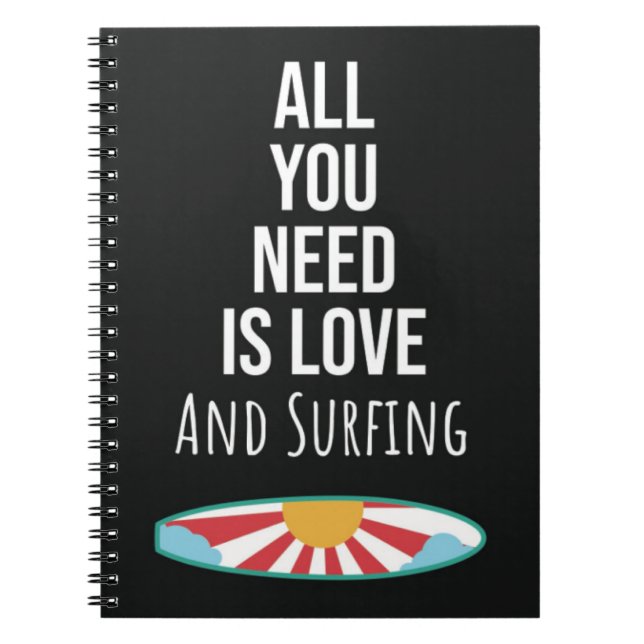 Süße Surfgutsche Geschenke Surfbrett Surfer Sommer Notizblock (Vorderseite)