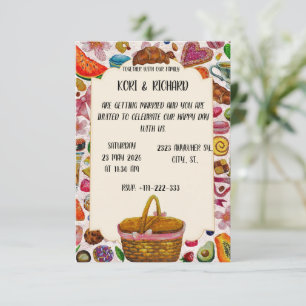 Süße Süßigkeiten Hübsche Gebäck Save The Date