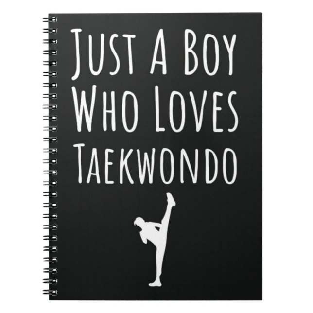 Süße Taekwondo-Geschenke für Babyboys Kinder TKD-F Notizblock (Vorderseite)