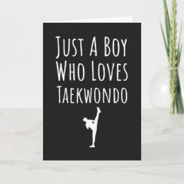 Süße Taekwondo-Karten für Babyjungen Kinder TKD Ka Karte