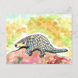 Süße Tafelpanther-Malerei Postkarte