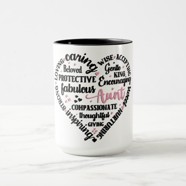 Süße Tante Herz Tasse (Zentrum)