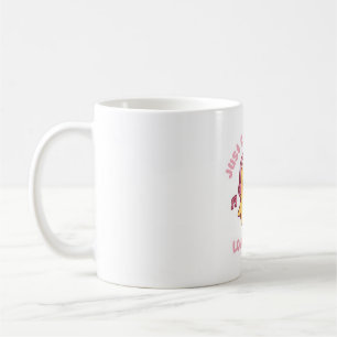 Süße tanzende Henne, nur eine Henne, die K-pop lie Kaffeetasse