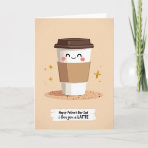 Süße Tasse zum Vatertag Karte