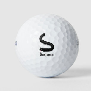 Süße Tausendfüßler-Cartoon-Illustration Golfball