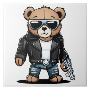 Süße Teddy Memes Fliese