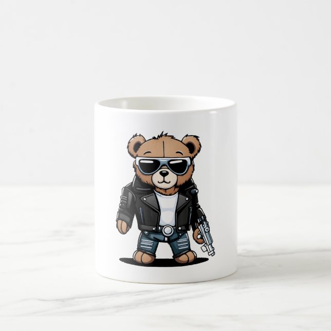 Süße Teddy Memes Kaffeetasse (Mittel)